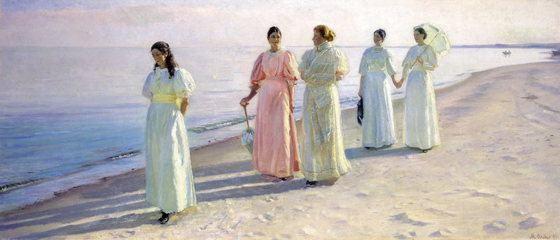 Ein Spaziergang am Strand – Michael Peter Ancher