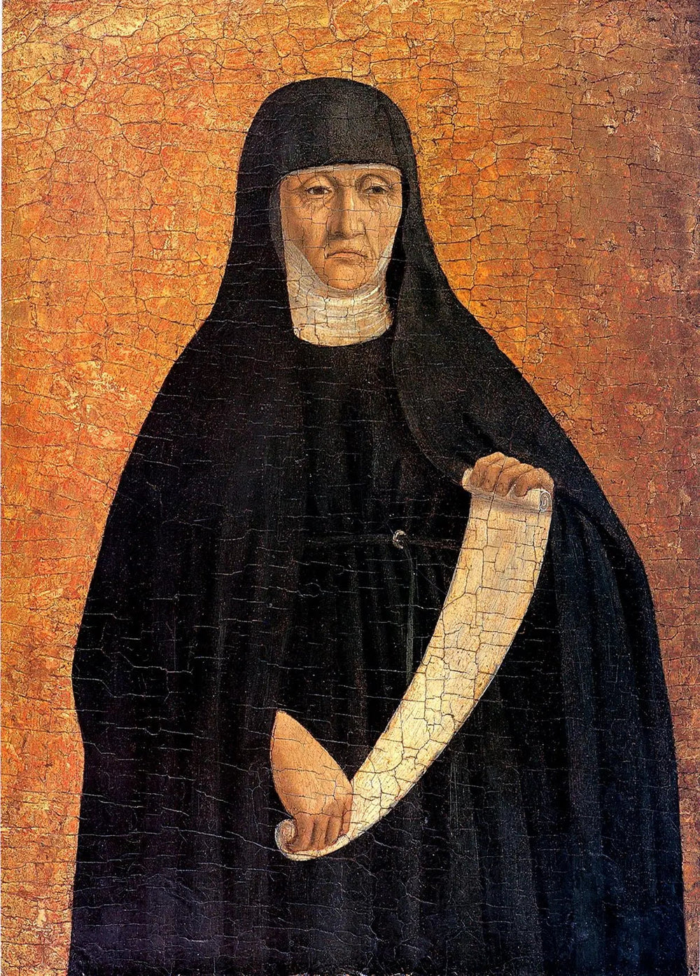 Une religieuse augustine (sainte Monique) - Piero della Francesca image 1 copie peinte à la main à l’huile
