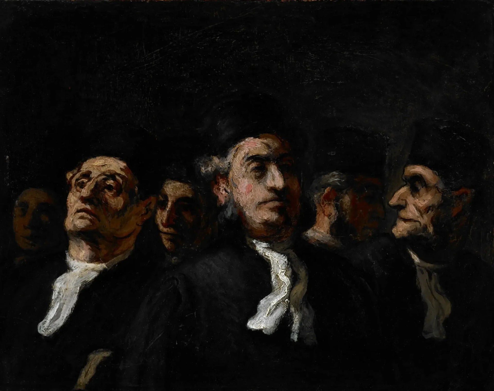 Une réunion d'avocats - Honoré Daumier image 1 tableau peint à l’huile sur toile
