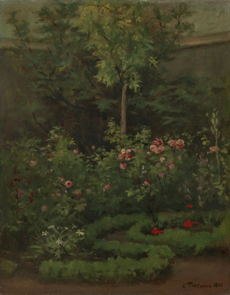 Ein Rosengarten - Camille Pissarro