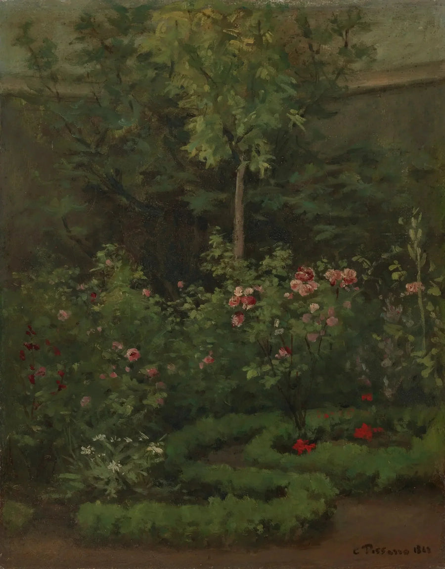 Ein Rosengarten - Camille Pissarro
