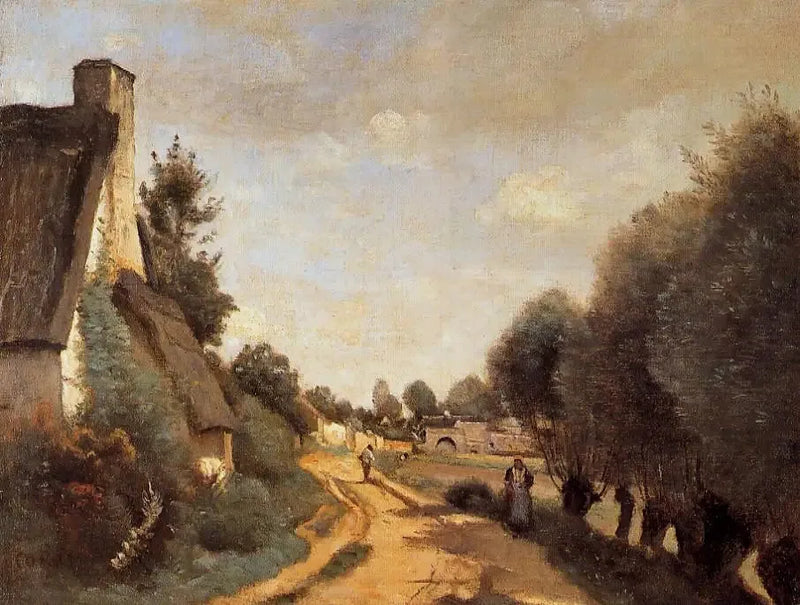 Eine Straße in der Nähe von Arras - Jean-Baptiste Camille Corot