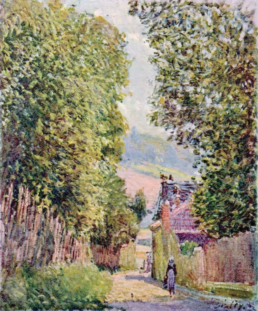 Eine Straße in Louveciennes - Alfred Sisley