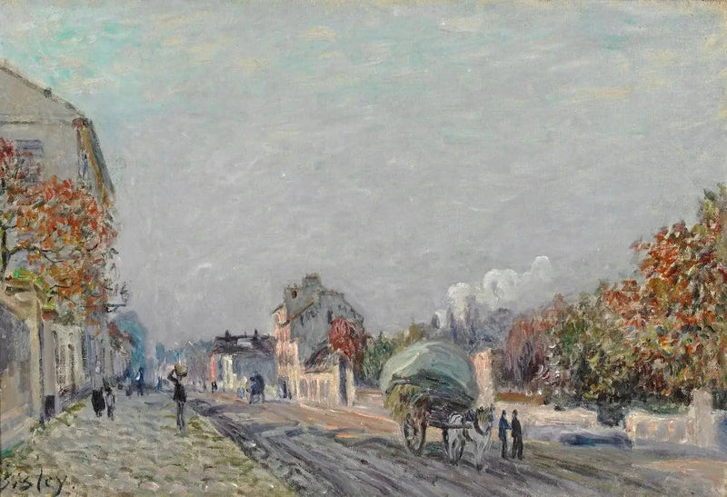 Eine Straße in Marly - Alfred Sisley