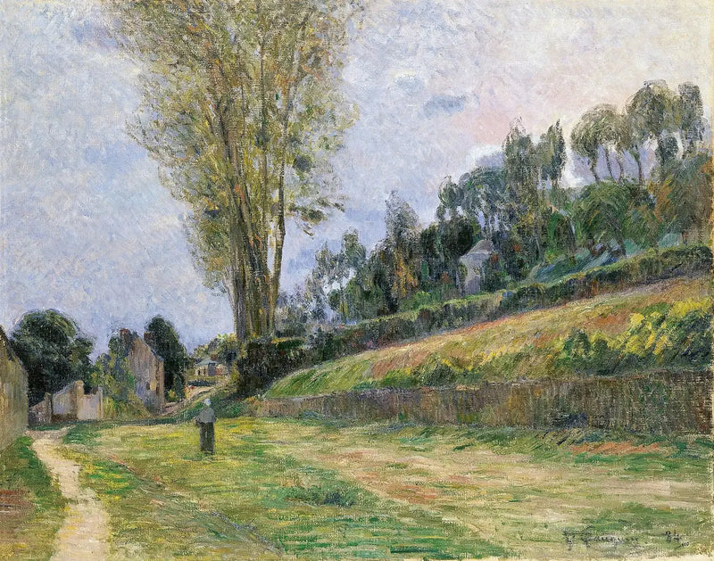 Eine Straße in Rouen, oder Figur auf der Straße - Paul Gauguin