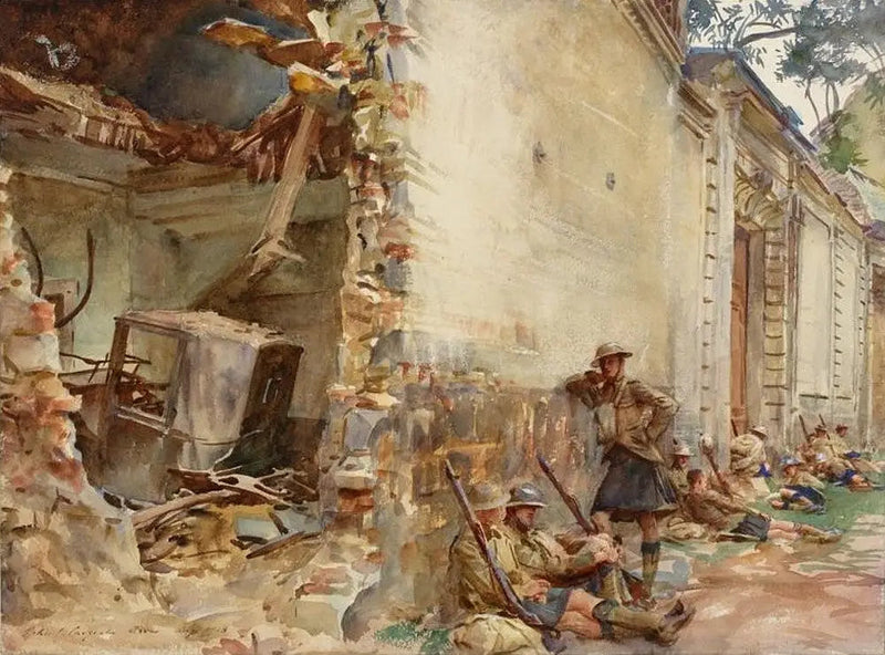 Eine Straße in Arras - John Singer Sargent
