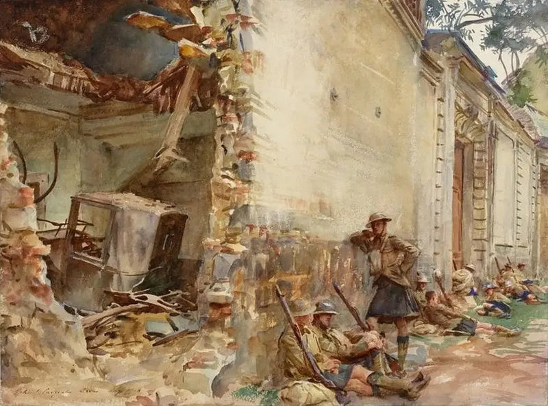 Eine Straße in Arras - John Singer Sargent