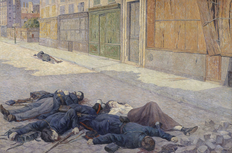 Eine Straße in Paris im Mai 1871 - Maximilien Luce
