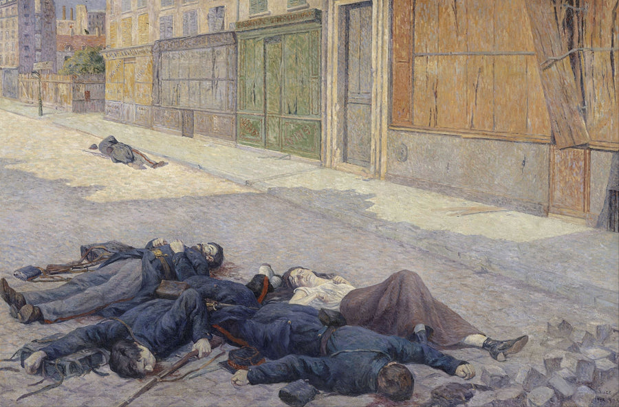 Eine Straße in Paris im Mai 1871 - Maximilien Luce