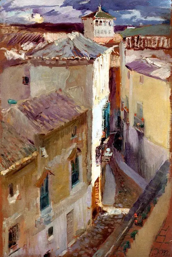 Eine Straße in Toledo (Una Calle de Toledo) - Joaquín Sorolla