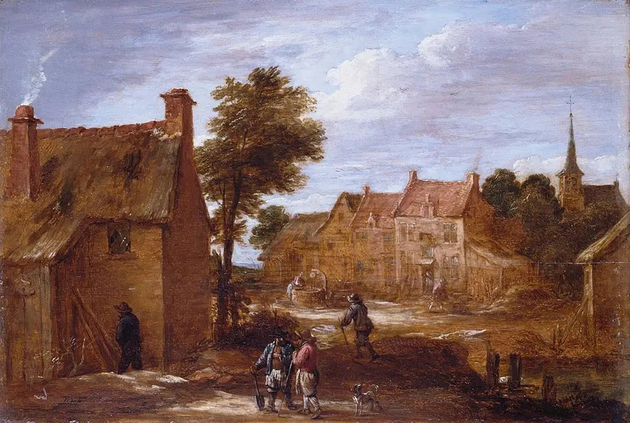 Eine Dorfsstraße - David Teniers der Jüngere