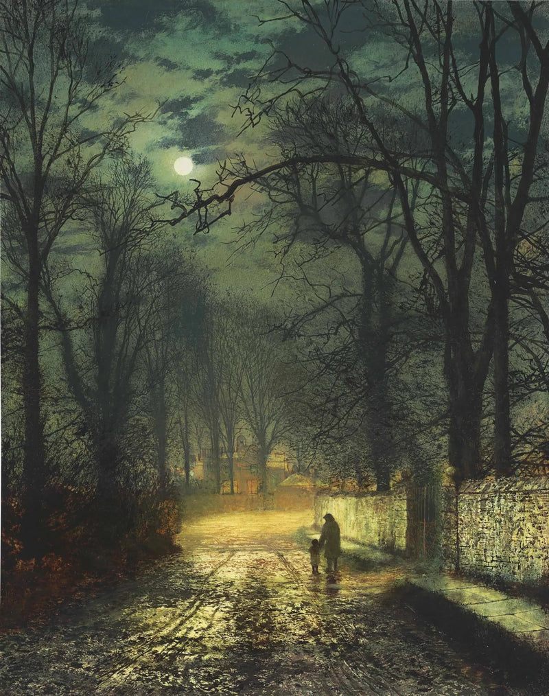 Eine Gasse im Mondschein - John Atkinson Grimshaw
