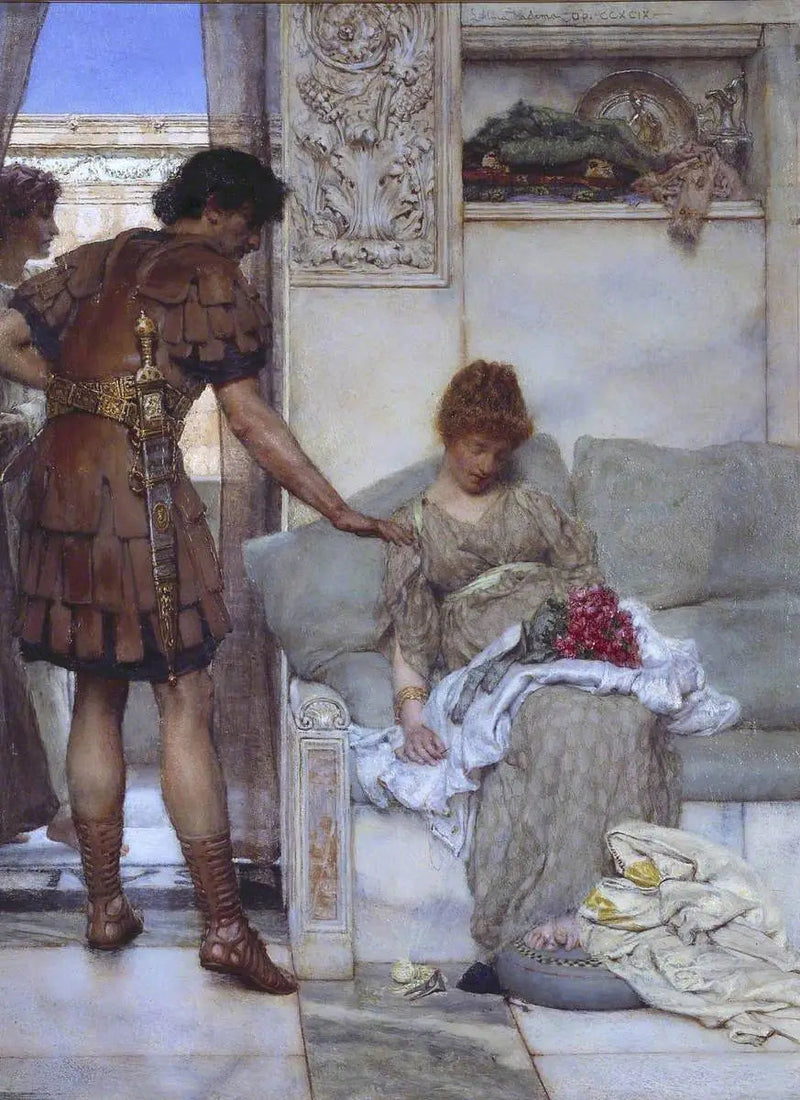 Eine stille Begrüßung - Lawrence Alma-Tadema