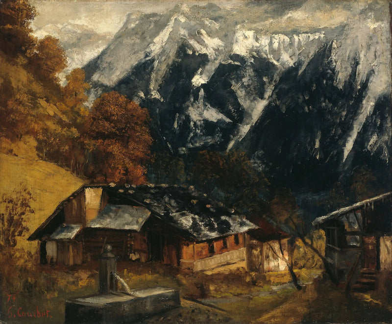 Eine alpine Szene - Gustave Courbet