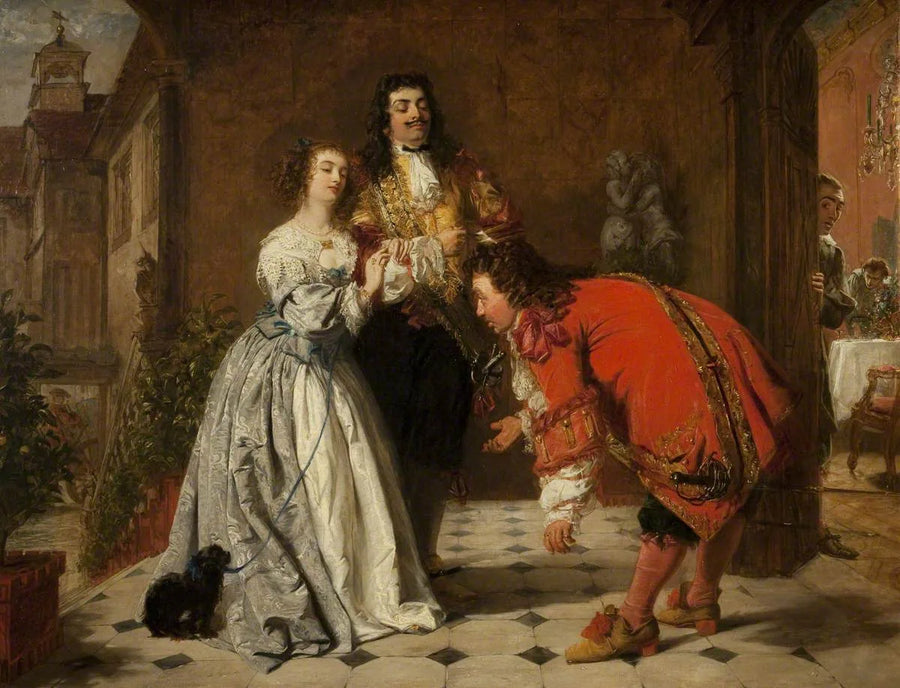 Une scène du Bourgeois Gentilhomme - William Powell Frith image 1 reproduction de peinture à l’huile