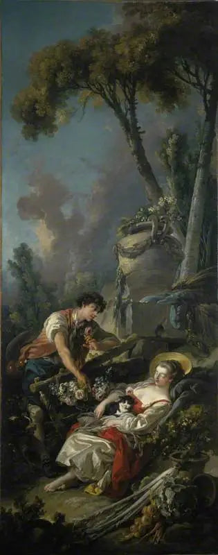 Eine ländliche Szene („Die schlafende Gärtnerin“) - François Boucher