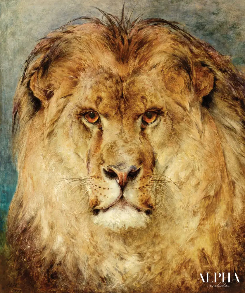 Une tête de lion - Heywood Hardy - Reproductions de tableaux et peintures haut de gamme