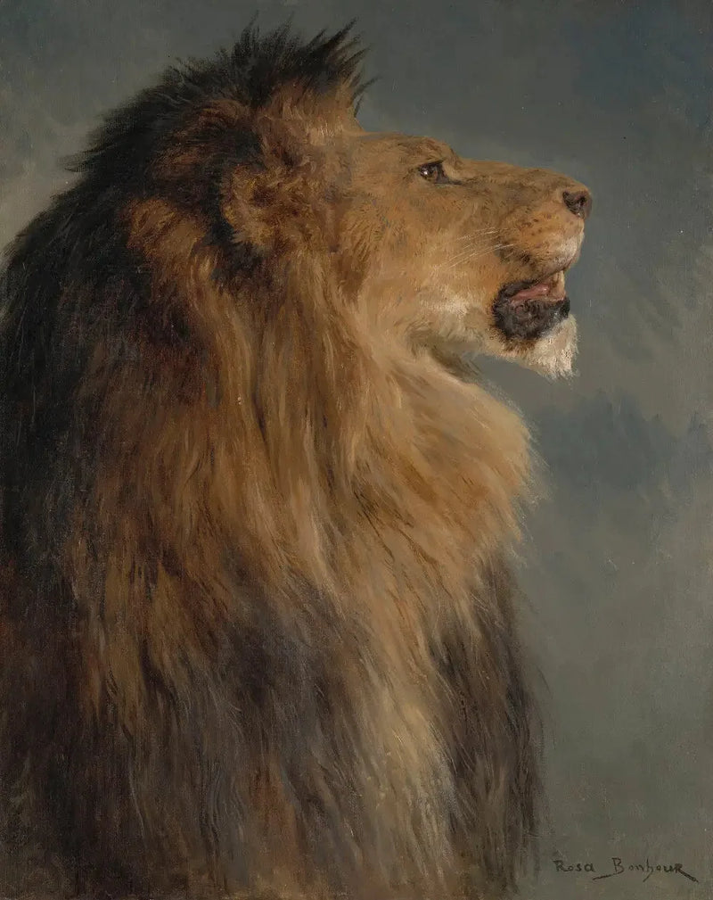 Ein Löwenkopf - Rosa Bonheur