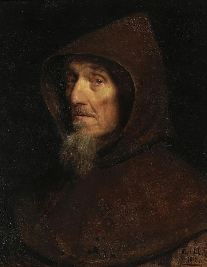 Eine Mönchskopf. - Carl Heinrich Bloch