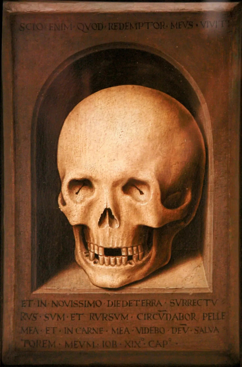 Ein Totenkopf - Hans Memling