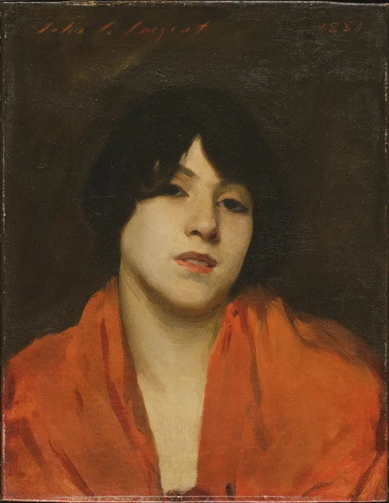 Eine Venezianerin mit scharlachrotem Schal (« Gigia Viani ») - John Singer Sargent