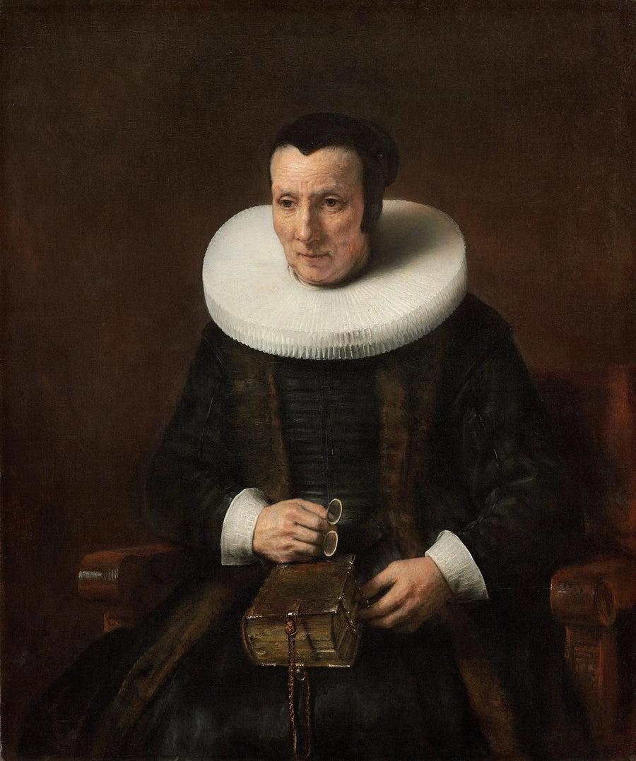 Eine alte Dame mit einem Buch - Rembrandt