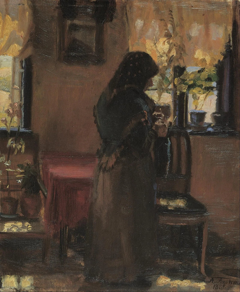 Eine alte Dame in ihrem Zimmer. – Anna Ancher
