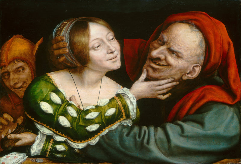 Eine Diebin und ein alter Mann. - Quentin Metsys