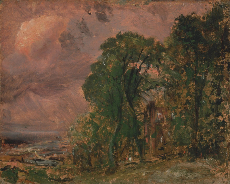 Blick auf Hampstead bei Gewitterwetter - John Constable