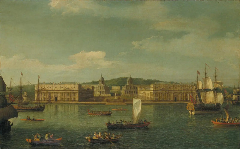 Eine Aussicht auf Greenwich vom Fluss - Canaletto