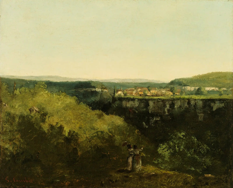 Ein Blick auf den Fluss - Gustave Courbet