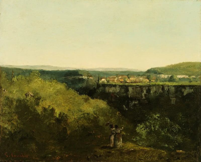 Ein Blick auf den Fluss - Gustave Courbet
