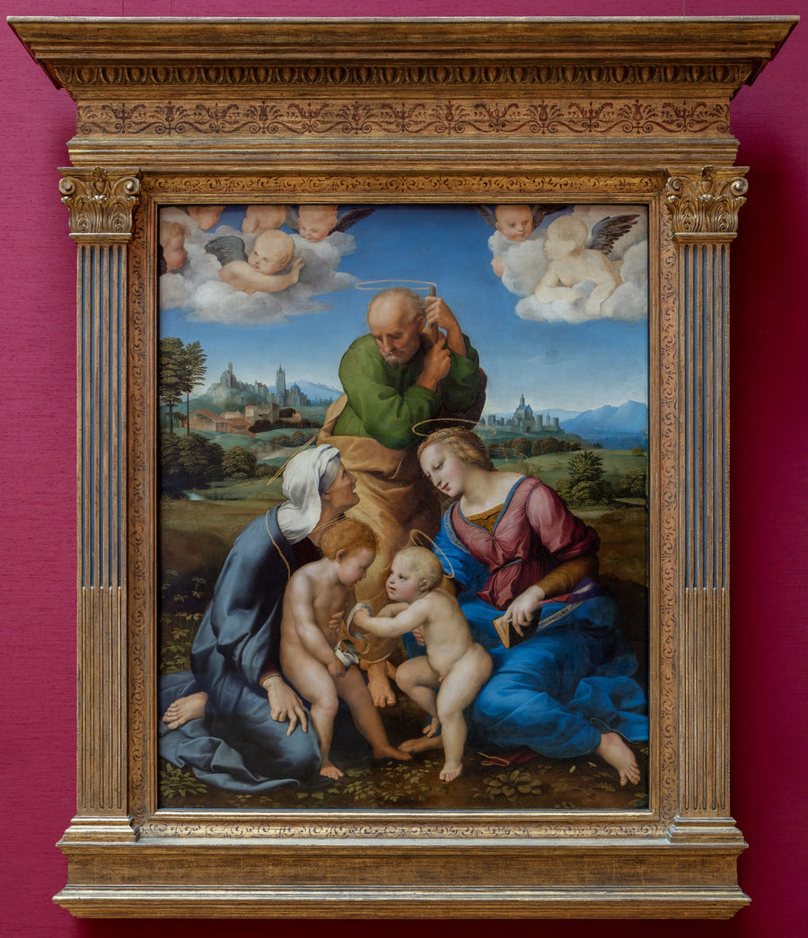 Die Heilige Familie mit dem heiligen Johannes dem Täufer - Raffael Sanzio