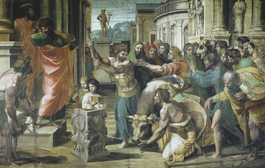 Das Opfer von Lystra - Raphael Sanzio