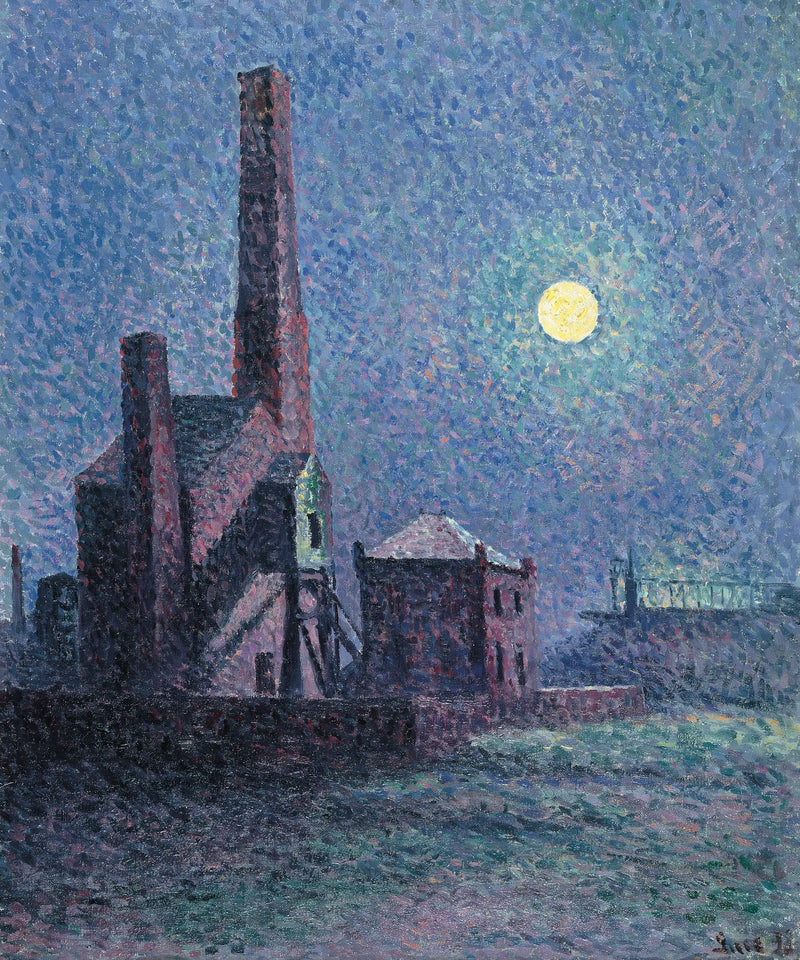 Fabrik im Mondschein - Maximilien Luce