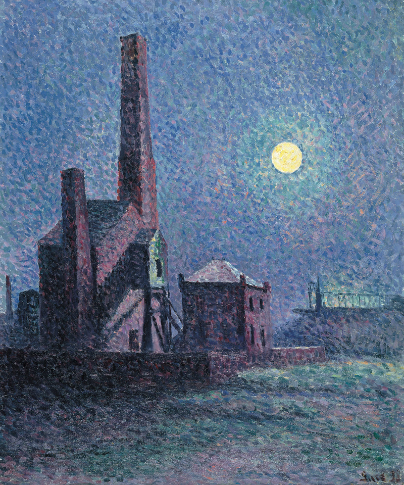 Fabrik im Mondschein - Maximilien Luce
