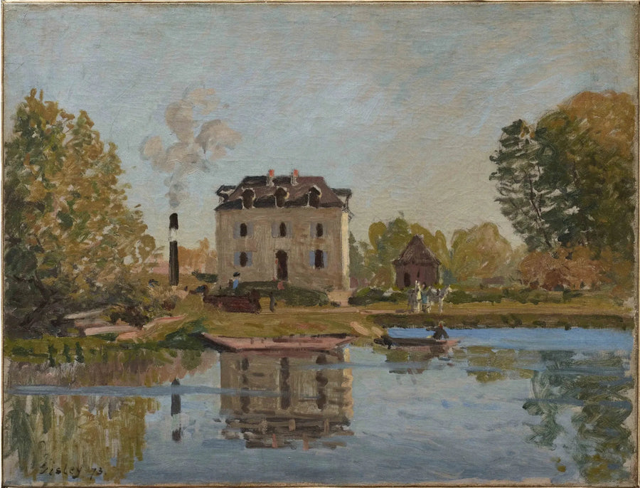 Fabrik am Ufer der Seine, Bougival - Alfred Sisley