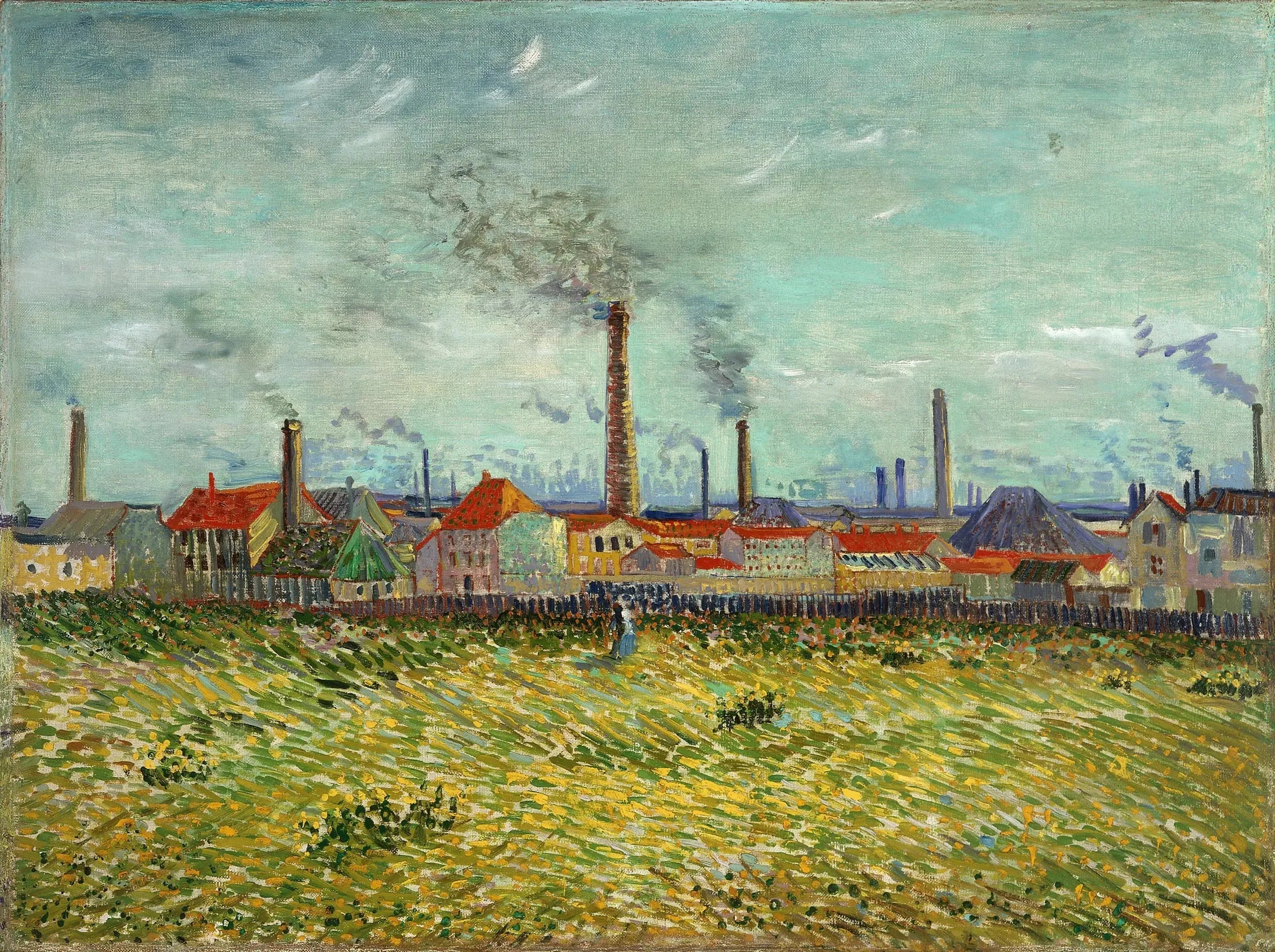 Usines à Asnières - Vincent van Gogh image 1 reproduction réalisée par Alpha Reproduction