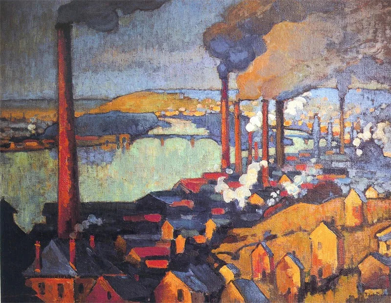 Wasserwerke in Eauplet - Robert Antoine Pinchon