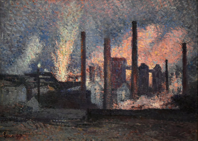 Fabriken in der Nähe von Charleroi - Maximilien Luce