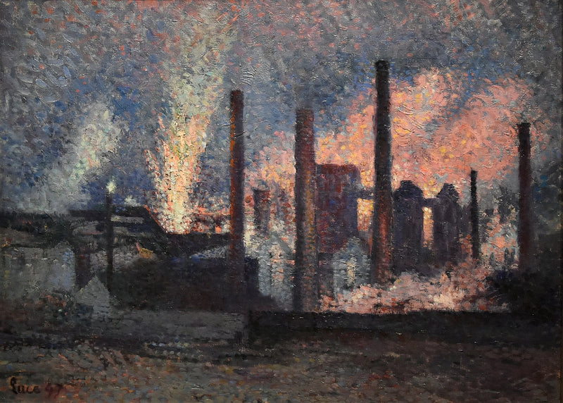 Fabriken in der Nähe von Charleroi - Maximilien Luce