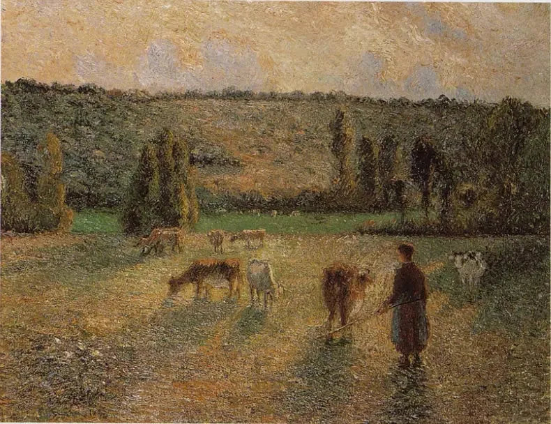 Kuhhirte in Éragny - Camille Pissarro
