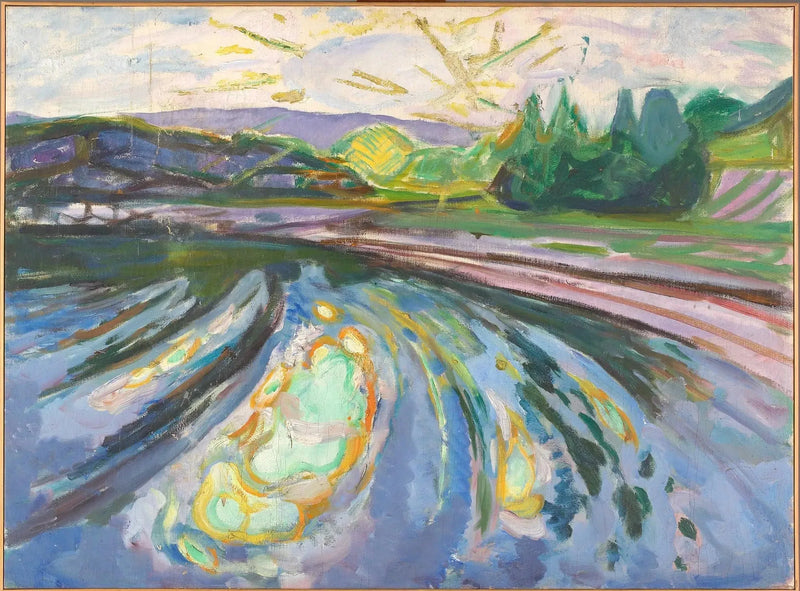 Wellen gegen die Küste - Edvard Munch