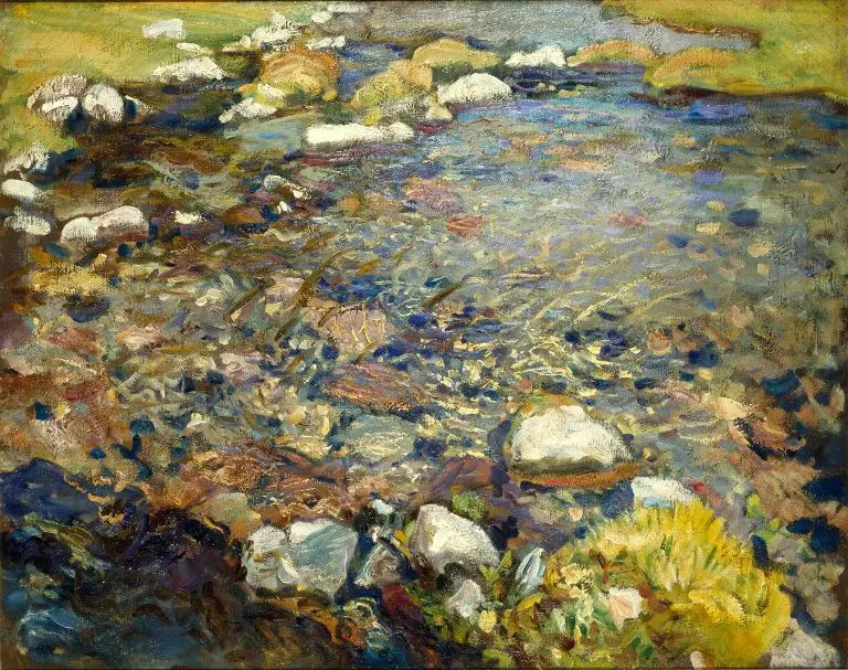 Aostatal: Ein Bach über Felsen - John Singer Sargent