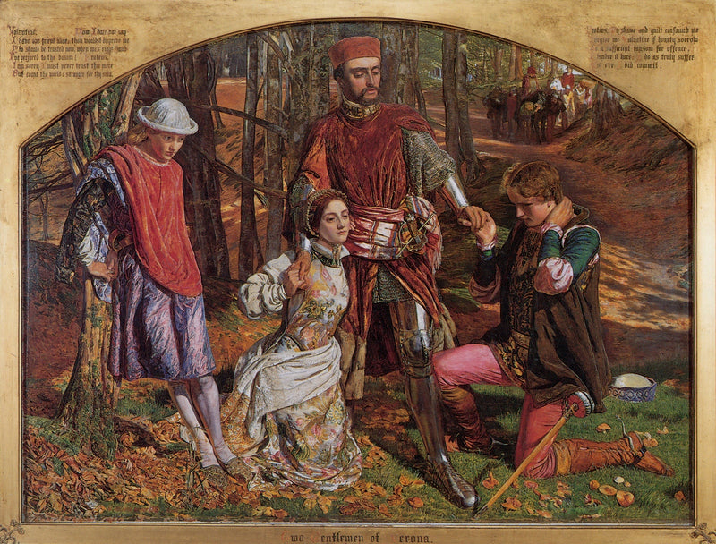 Valentine rettet Sylvia von Protée - William Holman Hunt