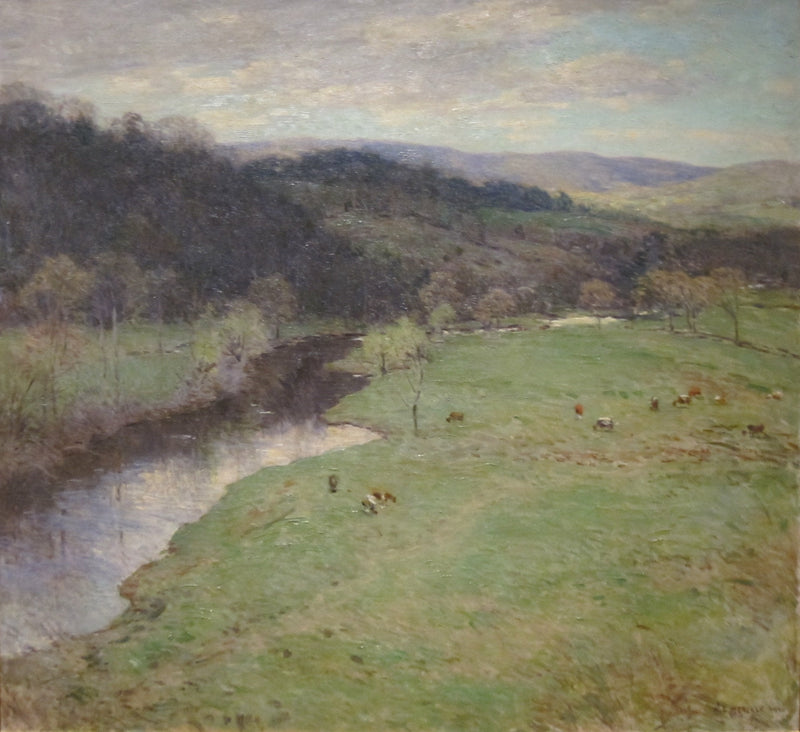 Tal im Frühling - Willard Metcalf