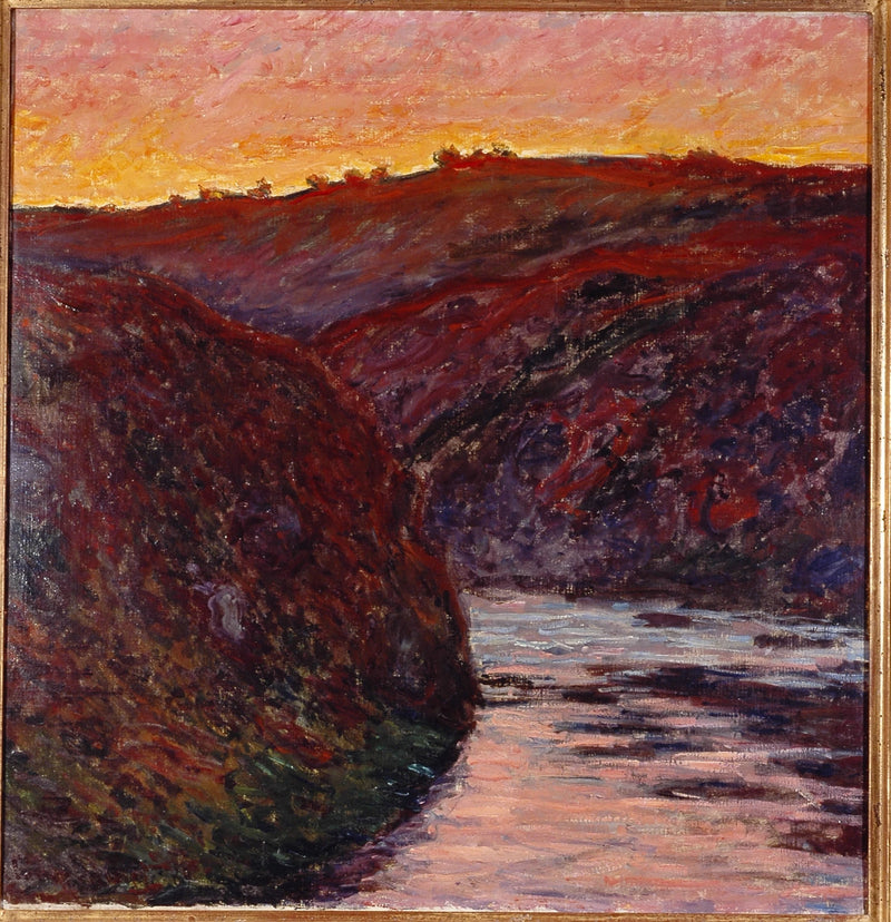 Das Creuse-Tal, untergehende Sonne W1226 - Claude Monet