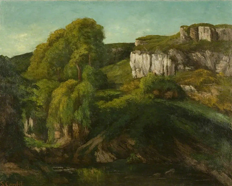 Tal der Loue, nahe Ornans - Gustave Courbet