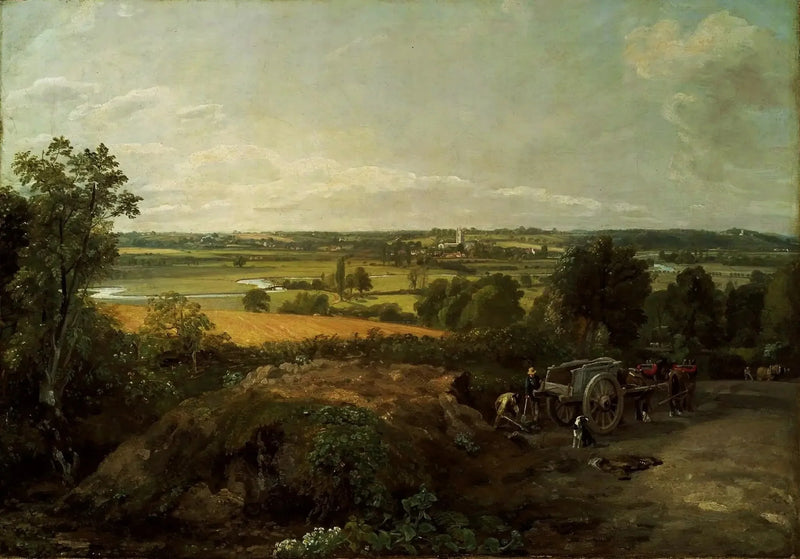 Vallée de la Stour und Dedham-Kirche - John Constable