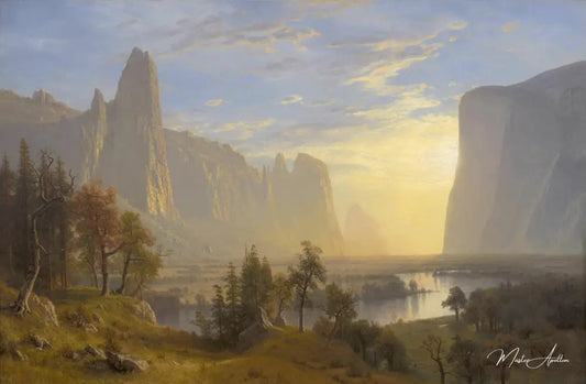 Vallée de Yosemite - Albert Bierstadt - Reproductions de tableaux et peintures haut de gamme